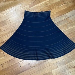 Max Studio Blue Knit Skirt